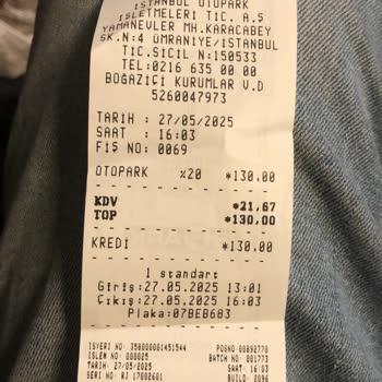 Getir Araç Kiralamada Haksız İspark Ücreti İadesi Talebi