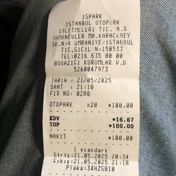 Getir Araç Kiralamada Haksız İspark Ücreti İadesi Talebi