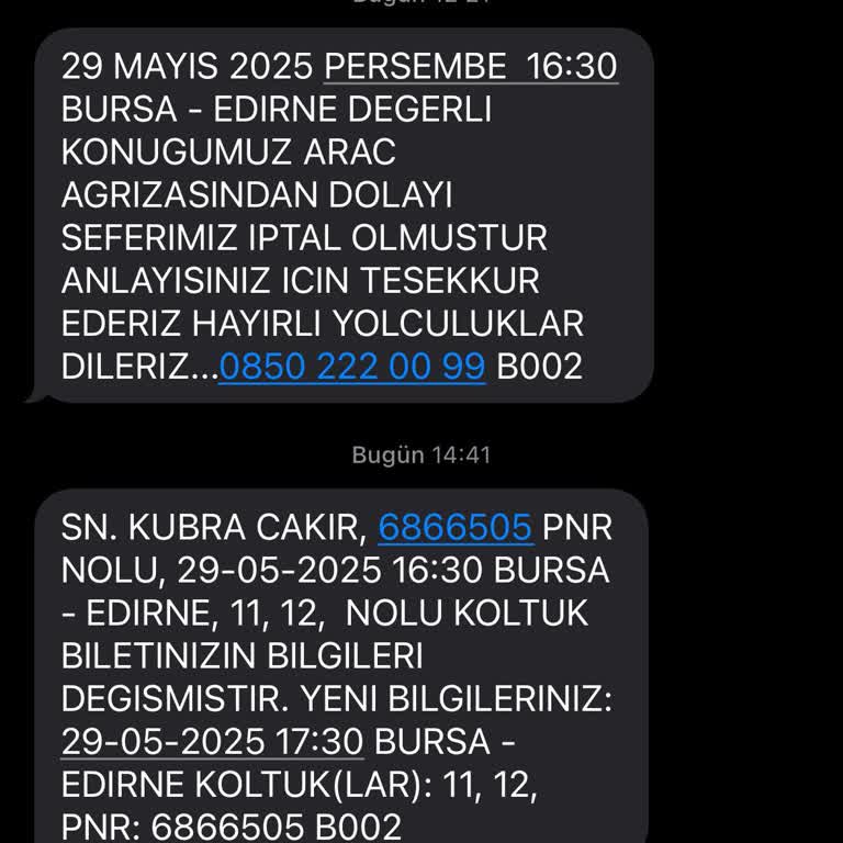 İptal Edilen Seferin Aslında Gerçekleşmesiyle Yaşanan Mağduriyet