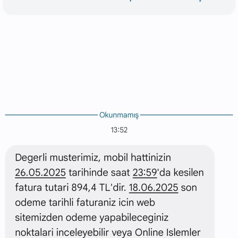 Sözleşme Bitmeden Hattı Taşıdım, Yüksek Fatura Çıktı