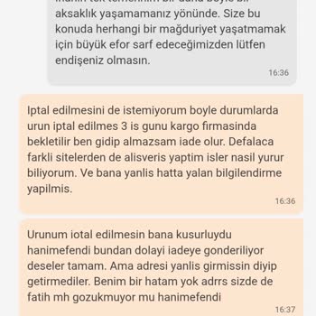 Adresim Doğru Olmasına Rağmen Ürünüm Teslim Edilmedi, Destek Ekibi Yardımcı Olmadı