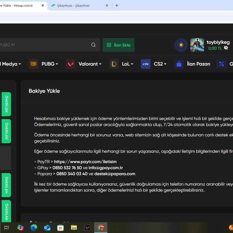 Papara Kartımdan Yaptığım Ödeme Hesabıma Eklenmedi, Yardım İstiyorum
