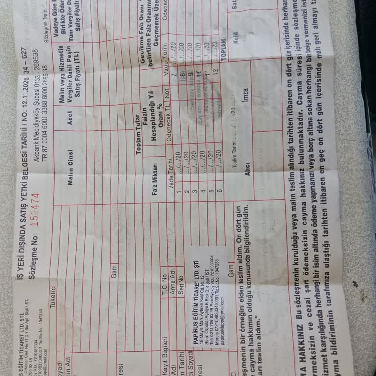 Papirus Kitap Firmasından Haksız Sözleşme Ve İade Mağduriyeti