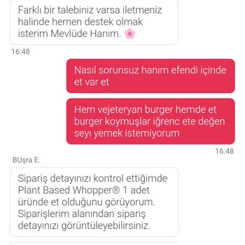 Vejetaryen Menüde Hayvansal Et Ve Yetersiz Müşteri Hizmeti