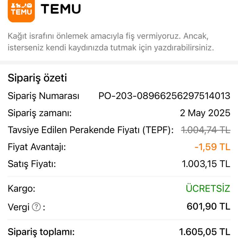Teslim Edilmeyen Siparişe Ve İlgisizliğe Çözüm Bekliyorum