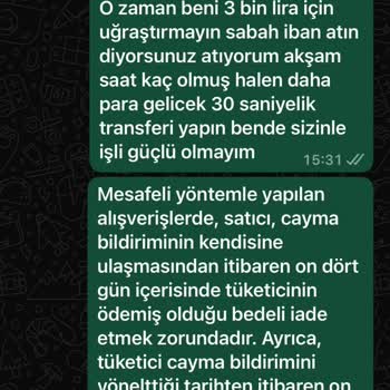 İade Edilmeyen Ücretle Mağdur Edildim