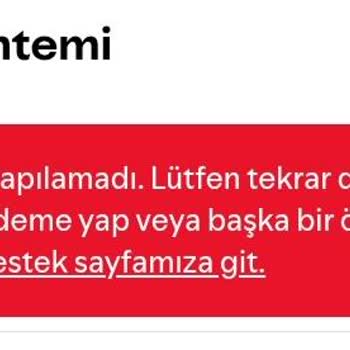 Papara Kartımla Spotify Premium Ödemesi Yapılamıyor