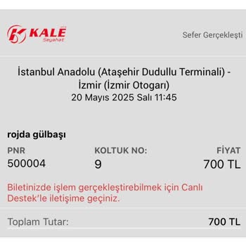 Sefer Bilgisi Ve Koltuk Değişikliği Nedeniyle Mağduriyet Ve Çözüm Eksikliği