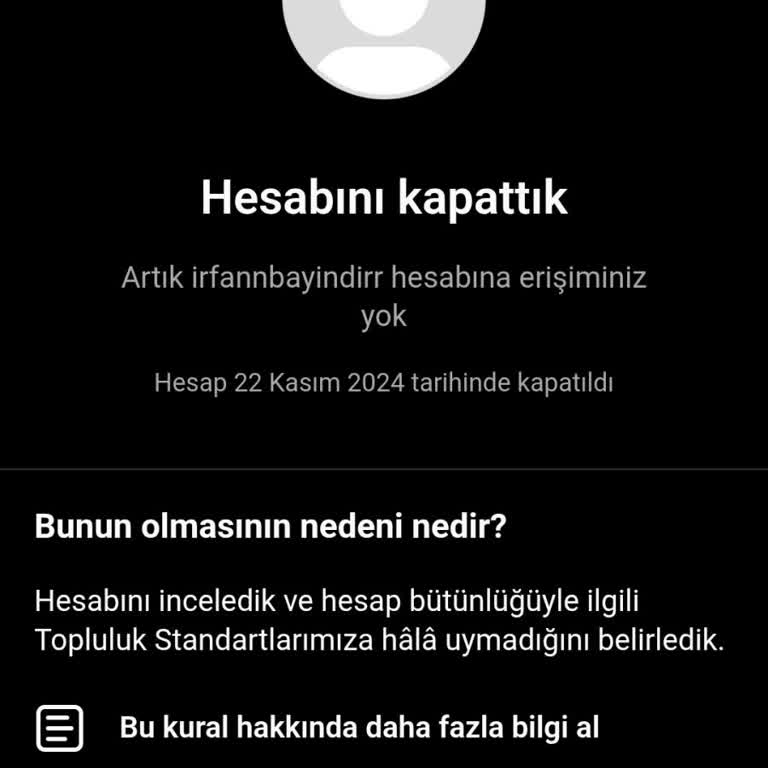 Instagram Sosyal Medya Hesaplarımın Kapatılması Ve Geri Açılmaması