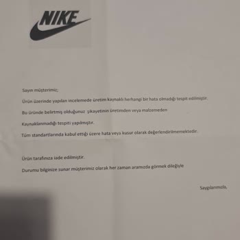 Nike Ayakkabılarım Garç Gurç Ses Çıkarıyor, Ne Boyner Ne Nike Sahip Çıkıyor!