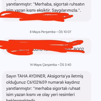 Aksigorta Ödeme Sürecinde Sürekli Aynı Cevabı Alıyorum Mağduriyetim Giderilmiyor