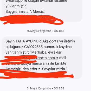 Aksigorta Ödeme Sürecinde Sürekli Aynı Cevabı Alıyorum Mağduriyetim Giderilmiyor