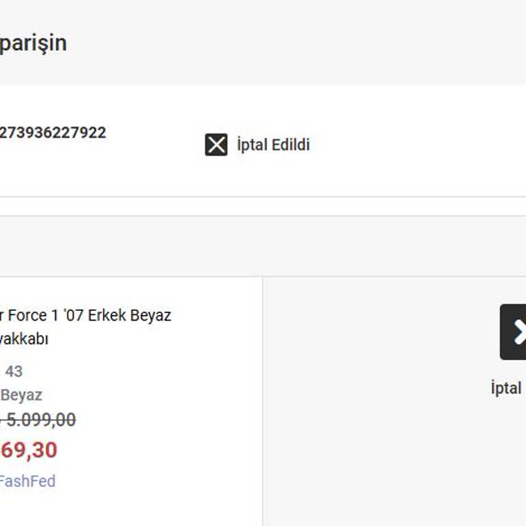 Siparişim Defolu Olduğu İçin İptal Edildi, Stok Sorunu Yaşadım