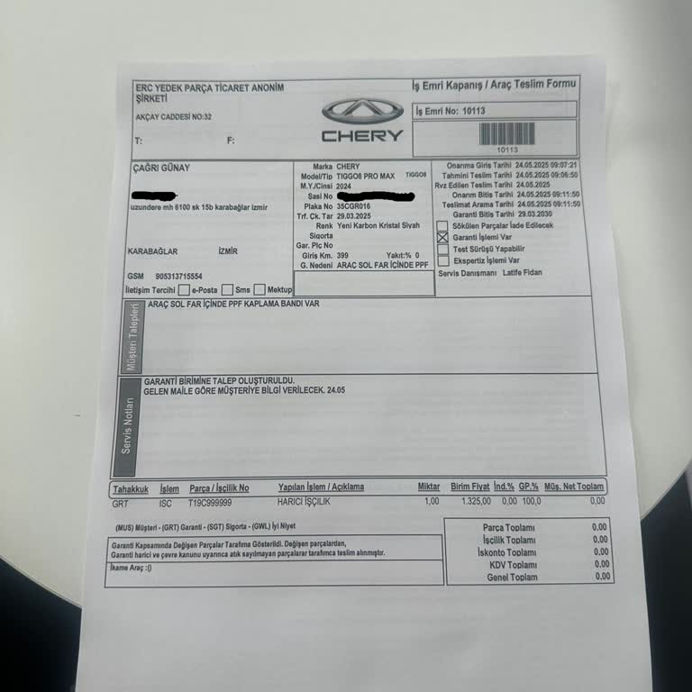 Garanti Biriminden Beklenen Basit Mail Bir Türlü Gelmiyor