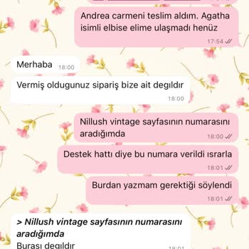 Siparişimde Gecikme Ve Yanlış Bilgilendirme Yaşadım