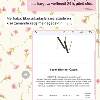 Siparişimde Gecikme Ve Yanlış Bilgilendirme Yaşadım