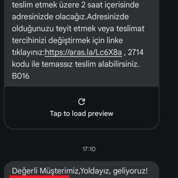 Aras Kargo Teslim Etmediği Ürünü İade Ediyor Konser Tshirtüm Gelmedi