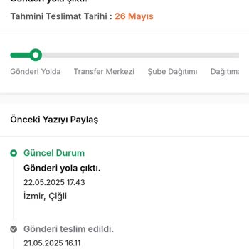Aras Kargo Aynı Şehirde 7 Gündür Teslim Edilmeyen Kargo Mağduriyeti