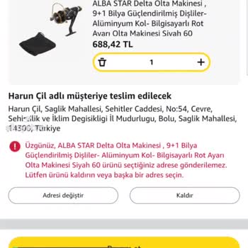 Amazonda Adres Sorunu
