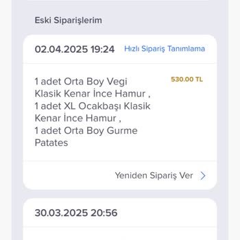Ye Kazan Hediyesi Pizzalarım Sebepsizce Silindi