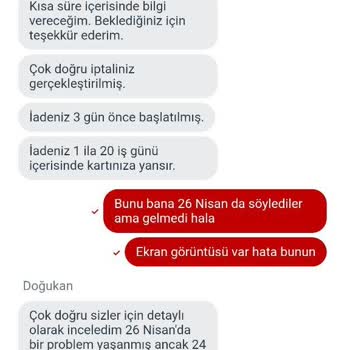 34 Gündür Çözülemeyen İade Sorunu Ve Destek Ekibinin İlgisizliği