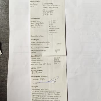 Bosch Buzdolabında Garanti Süresinde Kapak Paslanması Sorunu