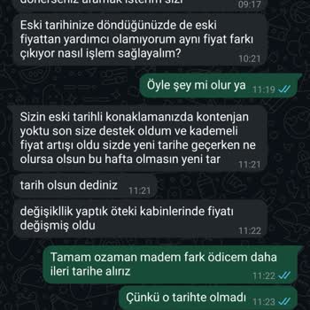 Rezervasyon Değişikliğinde Yüksek Fiyat Farkı Ve İletişim Sorunu