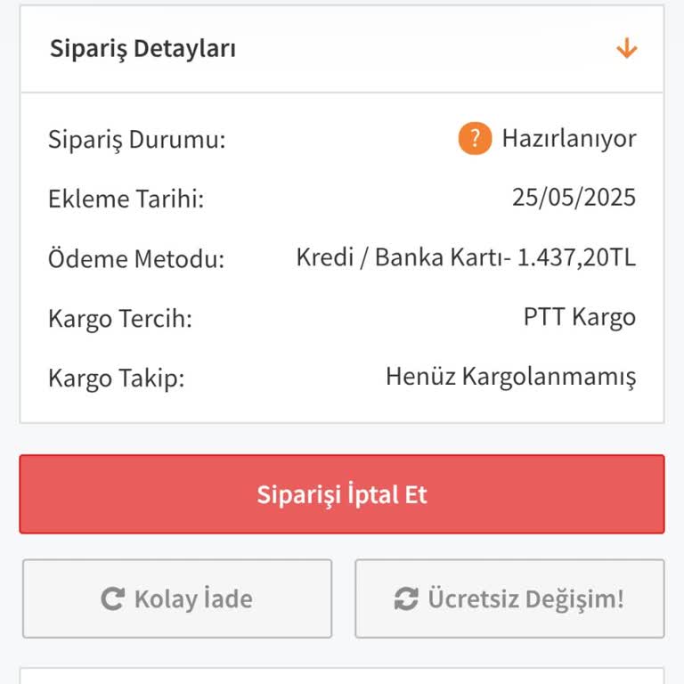 Sipariş Sonrası İletişim Kurulamıyor, Param İade Edilmiyor