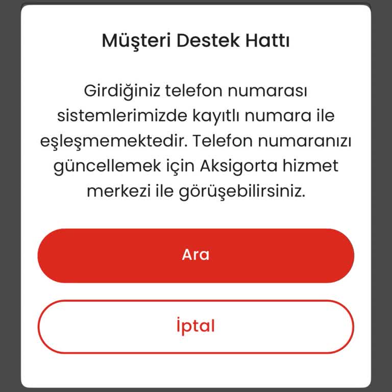 Müşteri Hizmetlerine Ulaşamıyor Uygulamadan Bilgi Alamıyorum