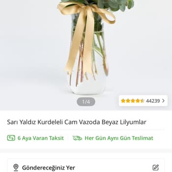 Sipariş Edilen Çiçek Görselinden Farklı Ve Özensiz Gönderildi, Müşteri Hizmetleri Yetersiz Kaldı