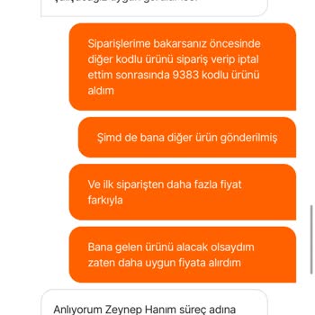 Yanlış Ürün Gönderimi Ve Fiyat Farkı Mağduriyeti Yaşadım