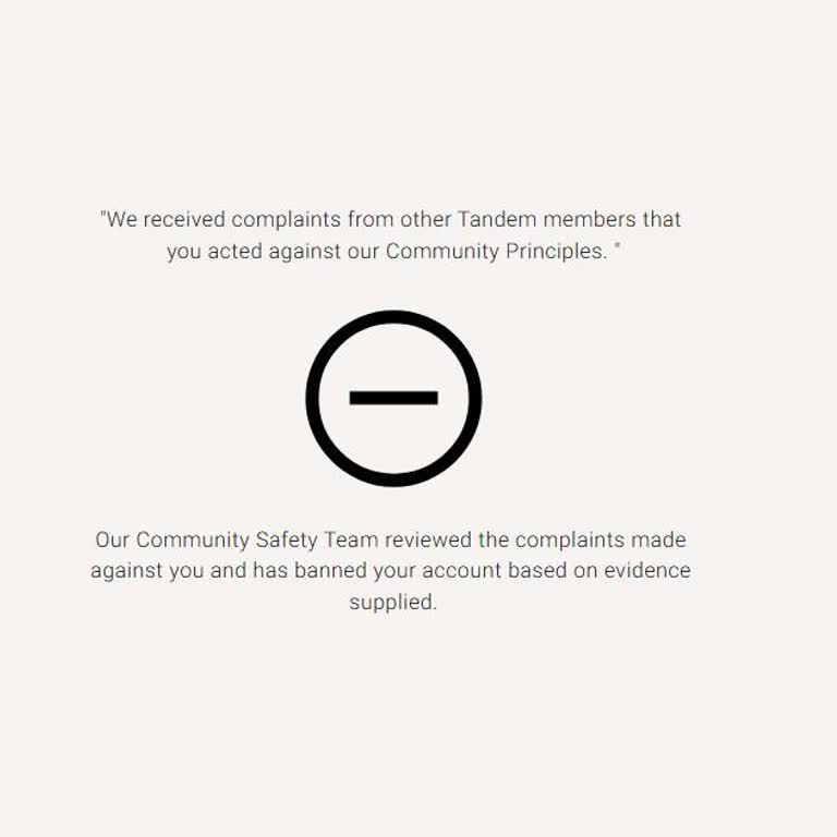 Tandem Banned My Account Without Reason