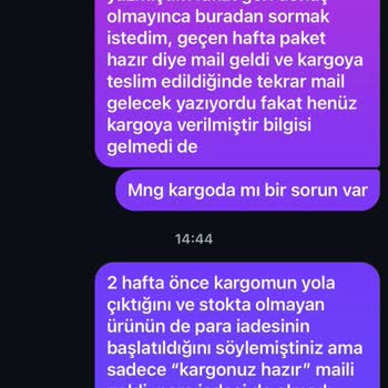 24 Gündür Teslim Edilmeyen Sipariş Ve İade Sorunu: Cevapsız Müşteri Hizmeti