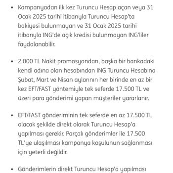 ING Bank Promosyon Kampanyasında Hak Edilen Ödül Hesabıma Yatırılmadı