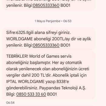 Onayım Olmadan Faturama 200₺ Üyelik Ücreti Yansıtıldı