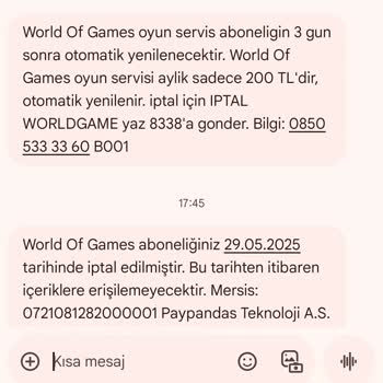 Onayım Olmadan Faturama 200₺ Üyelik Ücreti Yansıtıldı