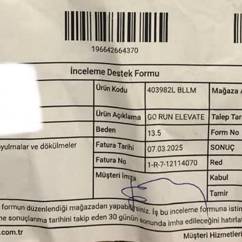 Skechers Ayakkabıda Hızlı Eskime Ve Olumsuz İade Deneyimi