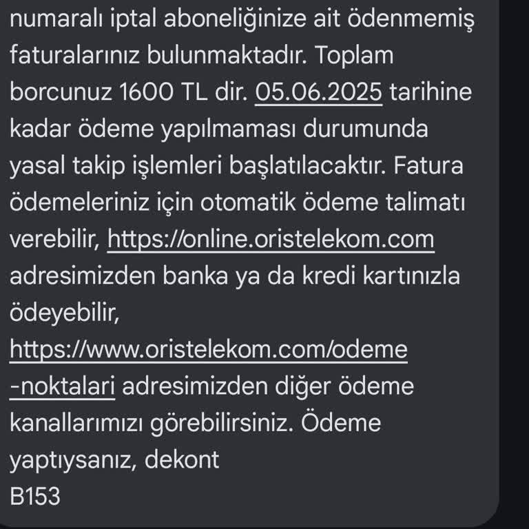 Ödenmemiş Fatura Ve Modem Teslimiyle İlgili Asılsız Uyarılar Mağduriyet Yaratıyor