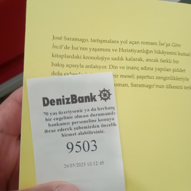 Denizbank Adana Çarşı Şubesinde Sıra Ve Öncelik Sorunu Yaşadım