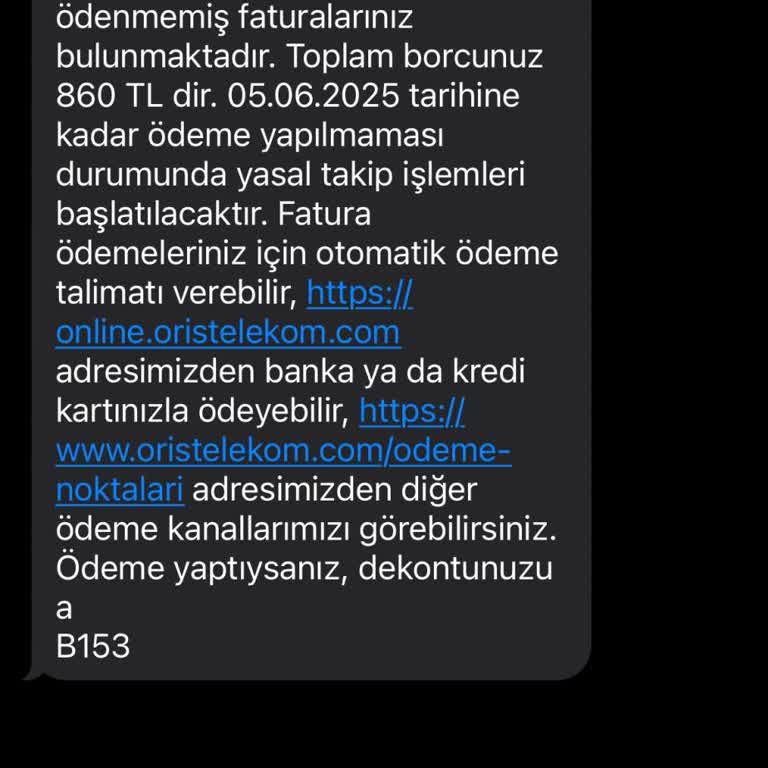 Kullanmadığım Borç İçin Haksız Fatura Gönderdiler