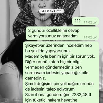 Sipariş Edilen Ürünlerin Gönderilmemesi Ve İade Sürecinde Yaşanan Sorumsuzluk