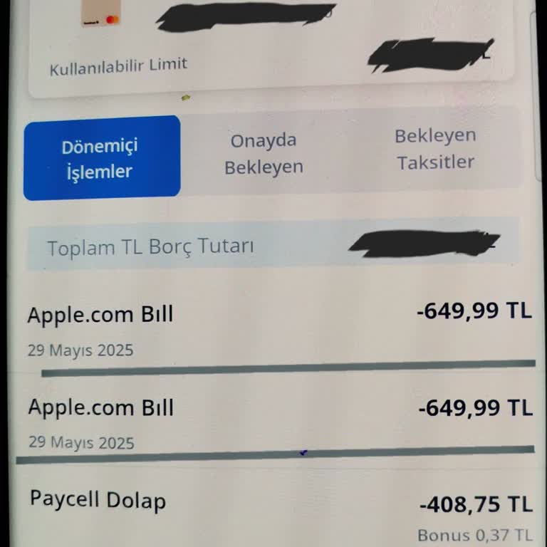 Apple.com/Bill'den İzinsiz Kart Çekimi: Paramı Geri İstiyorum
