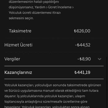 Uber Yüzünden Zarar Ettim, Kazancım Azaldı