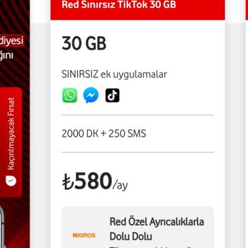 Vodafone Red Geçişimde Vaat Edilen Haklarım Eksik Ve Migros İndirimi Kaldırıldı