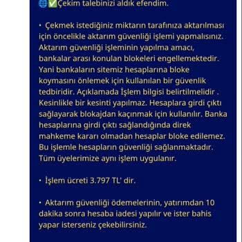 Para Transferinde Ek Ücret Talebi Ve Güven Sorunu