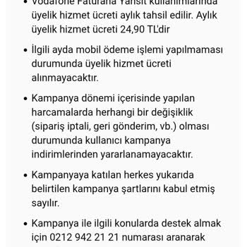 Vodafone Fatura İndirimi Kampanyası Hakkında Yanıltıcı Bilgilendirme Ve Mağduriyet