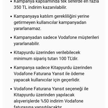 Vodafone Fatura İndirimi Kampanyası Hakkında Yanıltıcı Bilgilendirme Ve Mağduriyet