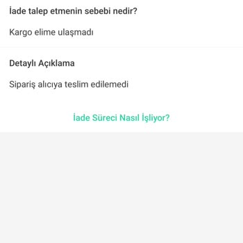 Kargo Kayboldu, Ürünüm Geri Verilmedi Ve Yetersiz Bilgilendirme