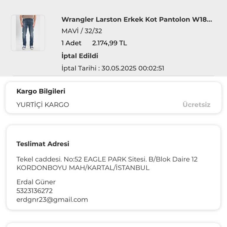 Siparişim Sebepsiz Yere İptal Edildi Mağdur Edildim