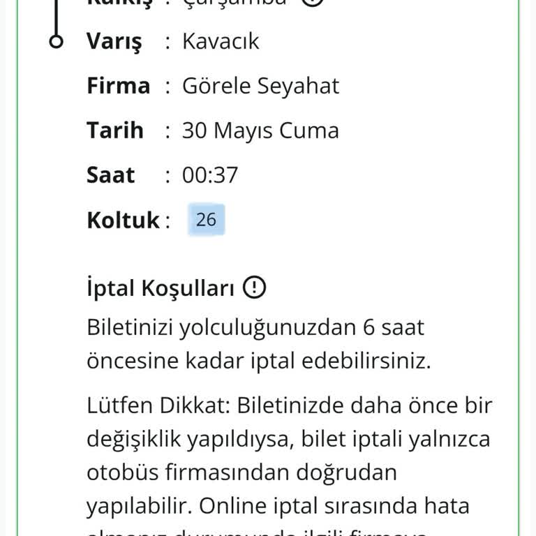 Biletim Olmasına Rağmen Otobüse Alınmadım Ve Ücret İadesi Yapılmadı